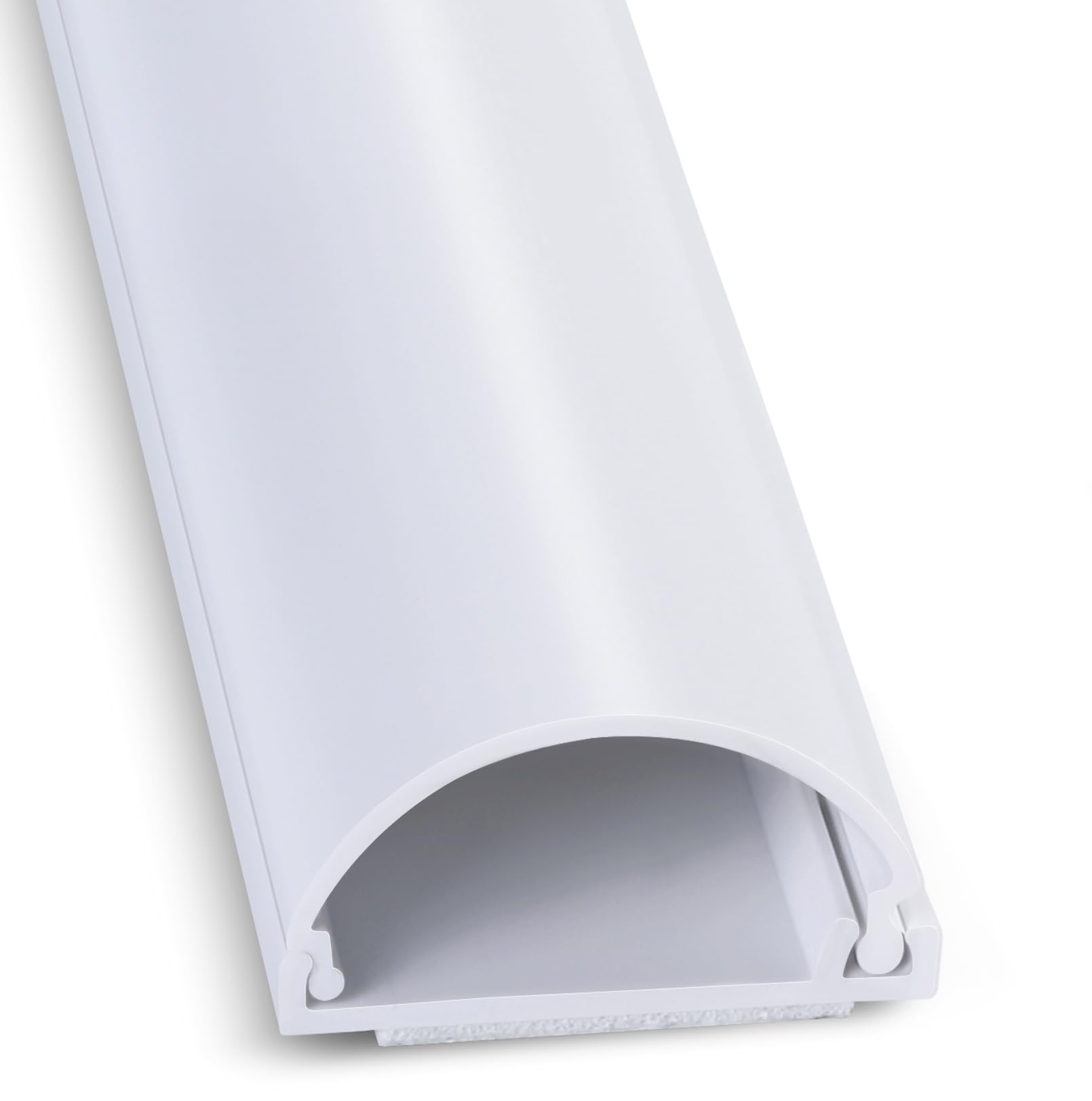 Photo 1 of Cord Hider 17in, Cable Hider for 2-4 Cords, Cord Covers for Wires on Wall, Wire Covers for Cords Wall Mount TV, Cable Raceway White, W1.4in x H0.7in
