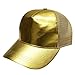 City Hunter Cr110 Metalic Leather Trucker Cap-gold,One Size / Adjustable