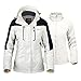 OutdoorMaster Women's 3-in-1 Ski Jacket - Winter Set With Fleece Liner & Hooded Waterproof Shell (Off White, S)