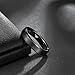 Shuremaster 4mm 6mm 8mm 10mm Tungsten Carbide Wedding Band for Men Women Engraved I Love You Couple Ring Black/Blue Brushed Size 4-15