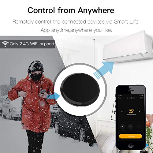 MoesGo WiFi IR Control Hub for Smart Appliances via Voice and Smart Life/Tuya App, Compatible with Amazon Echo and… - Image 4