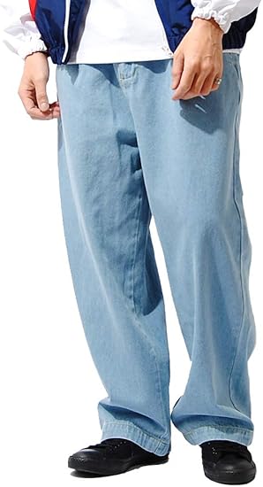 Amazon リ エーピー Re Ap ワイド デニムパンツ メンズ タック入り ワイドデニム ジーンズ 通販