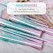 Docolor Makeup Brushes 9 Pcs Makeup Brush Set Premium Synthetic Foundation Powder Concealers Blush Makeup Brushes Gradient color Cosmetic Brushes