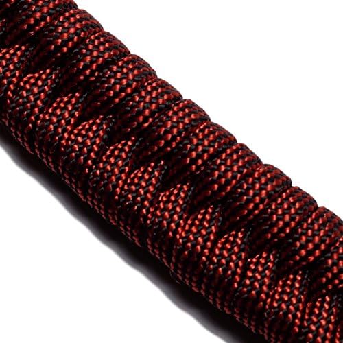 Hydro Flask Carrier for Straw Lid w/ Safety Ring - Handle Fits 64-oz Growler, 32oz, 18oz, 40 ounce Wide-Mouth - Military Grade Paracord w/ Compass - Anti-Slip, Self-tension Design by TAHVO (Maroon)