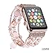 JOMOQ Apple Watch Band, Fashion Sports Beaded Bracelet Replacement iWatch Strap Band For Women Girls, Apple Watch Series 38mm/42mm