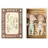 Maileg Mouse in A Box - Baby Twins