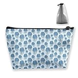 Makeup Bag Trapezoidal Storage Bag Rain Cloud Water