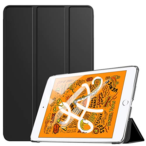 TiMOVO Cover Compatible for New iPad Mini 5th Generation 2019 Case, Slim Translucent Frosted Back Protector Smart Case with Auto Wake/Sleep, Smart Cover Fit iPad Mini 5 2019, Black