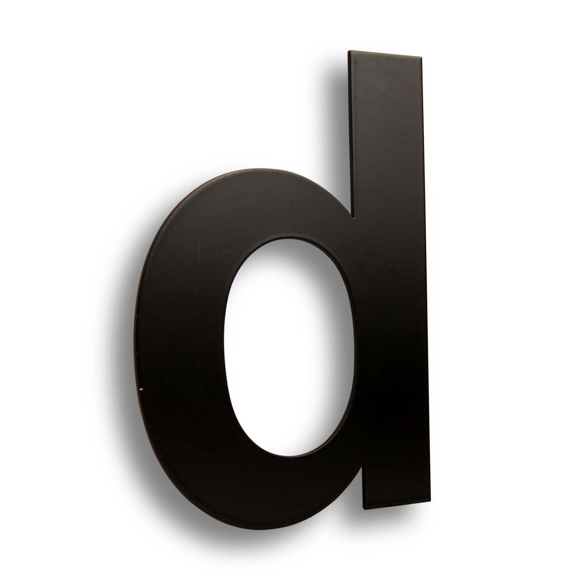 HASWARE 304 Stainless Steel Modern House Number 6 Inch/15cm Stylish Door Alphabet Plaque for Street Home Decor (d, 6 Inch Black)