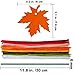 Supla 120 PCS 12 Styles Maple Leaf Fall Die Cuts Leaf Cut Outs with Holes Hang Tags with Strings Attached Favor Tags Gift Tags Treats Tags with Ribbons for Fall Wedding Halloween Party Wishing Tree