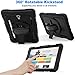 SEYMAC stock Samsung Galaxy Tab A 10.5 T590/T595/T597 Case, Three Layer Hybrid Drop Protection Case with [360 Rotating Stand] Hand Strap &[Stylus Pencil Holder] for Samsung Galaxy Tab A 10.5 (Black)