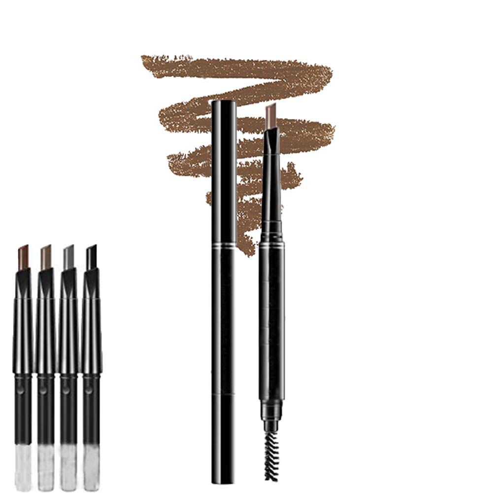 Eyebrow pencil，Five colors，Smudge-proof ，Transfer-proof，Long Lasting Eyebrow Gel for Waterproof Eyebrow Makeup（black，Light brown，Dark brown，Gray，Brown）