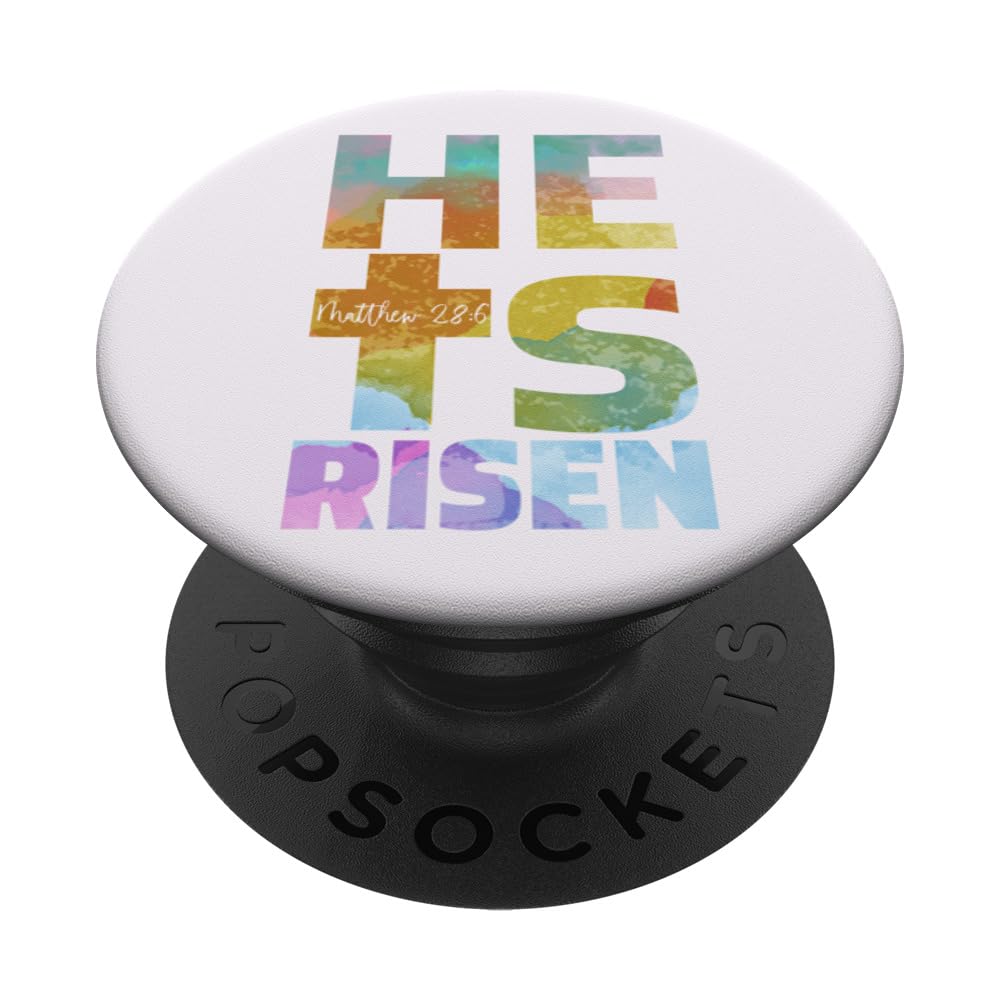 He is Risen Christian Faith Easter Day Vintage PopSockets Swappable PopGrip