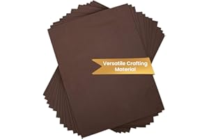 Time 4 Crafts 12-Piece Foam EVA Sheets, 9 x 12 inches, Brown