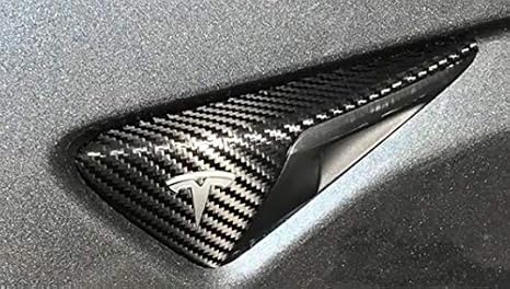Tesla Model Sx 3 Side Turn Signal Indicator Wrap Autopilot 20 Carbon Fiber Black