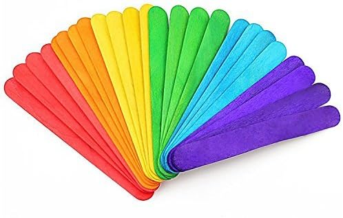 Perfectware PW Colored Craft Jumbo 500 PW Colored Craft Jumbo Sticks (Pack of 500)