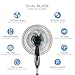 Best Choice Products 16in Adjustable Oscillating Standing Pedestal Fan w/ 7.5 Hour Timer, Double Blades, Remote Control, 3 Fan Modes, Front/Back Tilt, Black