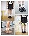 Ealafee Girl's Short Ankle Tube Black Medium Mesh Socks Pairs 5 Short Stockings