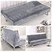 Younar Silver Grey Armless Futon Cover Sofa Bed Cover Full Size Thicker Plush Sofa Cover Protector Sofa Slipcover (Silver Gray)