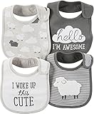 Carter's Unisex Baby Teether Bibs 126g275, Heather, One Size
