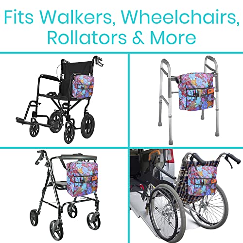Vive Wheelchair Bag for Accessories (12" x 5 x 12) Large Adjustable