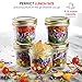 Bormioli Quattro Stagioni Wide Mouth Mason Jars 6 ¾ Ounce Glass Jar with Metal Airtight Lid Canning Jar for Jam, Jelly, Honey, Great Pickling, Preserving, Meal Prep, Food Storage, Salad Jar (12 Pack)