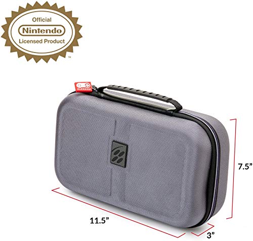 Nintendo Super Nintendo Entertainment System Carrying Case – Protective Deluxe Travel System Case – Grey Ballistic Nylon Exterior – Official Nintendo Licensed Product