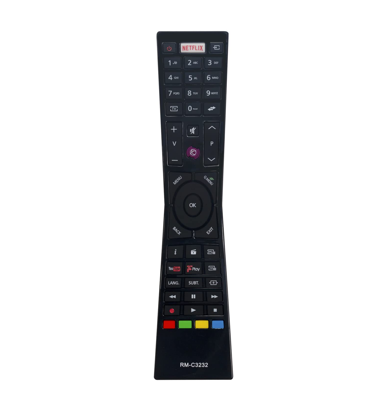 AULCMEET RM-C3232 sub RM-C3231 RC4996 Replaced Remote Control fit for JVC LT-55C860 LT-43C862 LT-24C661 LT-32C661(A) LT-24C660 LT-32C660 LT-32C660(A) LT-43C860 LT-43C870 LT-49C770 LT-32C671 LT-40C860