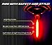Bike USB Rechargeable Tail Light - Waterproof Safety Warning Bicycle Tail Light, Ultra Bright LED 150ft Light Visibility 6 Modes,500mAh 6 hrs (Max) Easy Install on Mountain Bike, Helmets