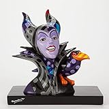 Romero Britto Disney Sleeping Beauty Maleficent with Crow Pop Art Bust Figurine