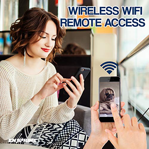 Spy Camera Wireless Hidden Camera - Premium WiFi Enabled Hd 1080p Mini Camera Viewable from Phone Or PC - Black Nanny Camera with Night Vision and Motion Detection