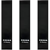 Ring Resistance Bands, X-Heavy Heavy Duty Total Body Fitness Exercise Bands | A Must Have for Fitness Men and Women, Black 3 Pieces