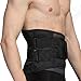 NeoTech Care Adjustable Double Pull Lumbar Brace/Lower Back Belt (Black, Size M)