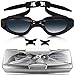 ZIONOR Swim Goggles, G5 Swimming Goggles Curved Lens Interchangeable Nosepieces No Leaking Anti-fog UV Protection Quick Release Strap for Adult Men Women Youth