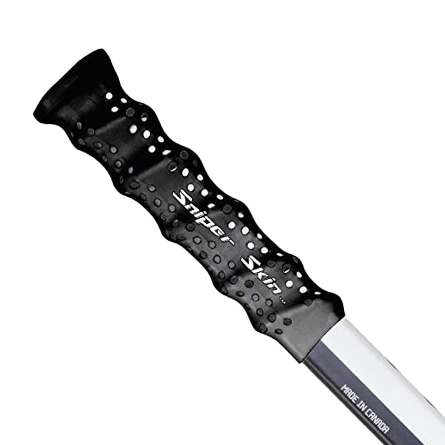 SNIPER SKIN Hockey Grip, Fits Adult and Kids Sticks, Easy Install, Durable, Better Than Hockey Tape, Ideal Team Swag, Clean Non-tack - Black