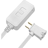 DEWENWILS Plug in Dimmer Switch for Dimmable LED/CFL Lights and Incandescent Bulbs, Full Range Slide Control, Programmable to