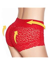 La tentación de Eve damaes Lily Everyday Bragas de cintura media Encaje Adelgazante Panza Control Ropa interior Cobertura completa Boyshorts