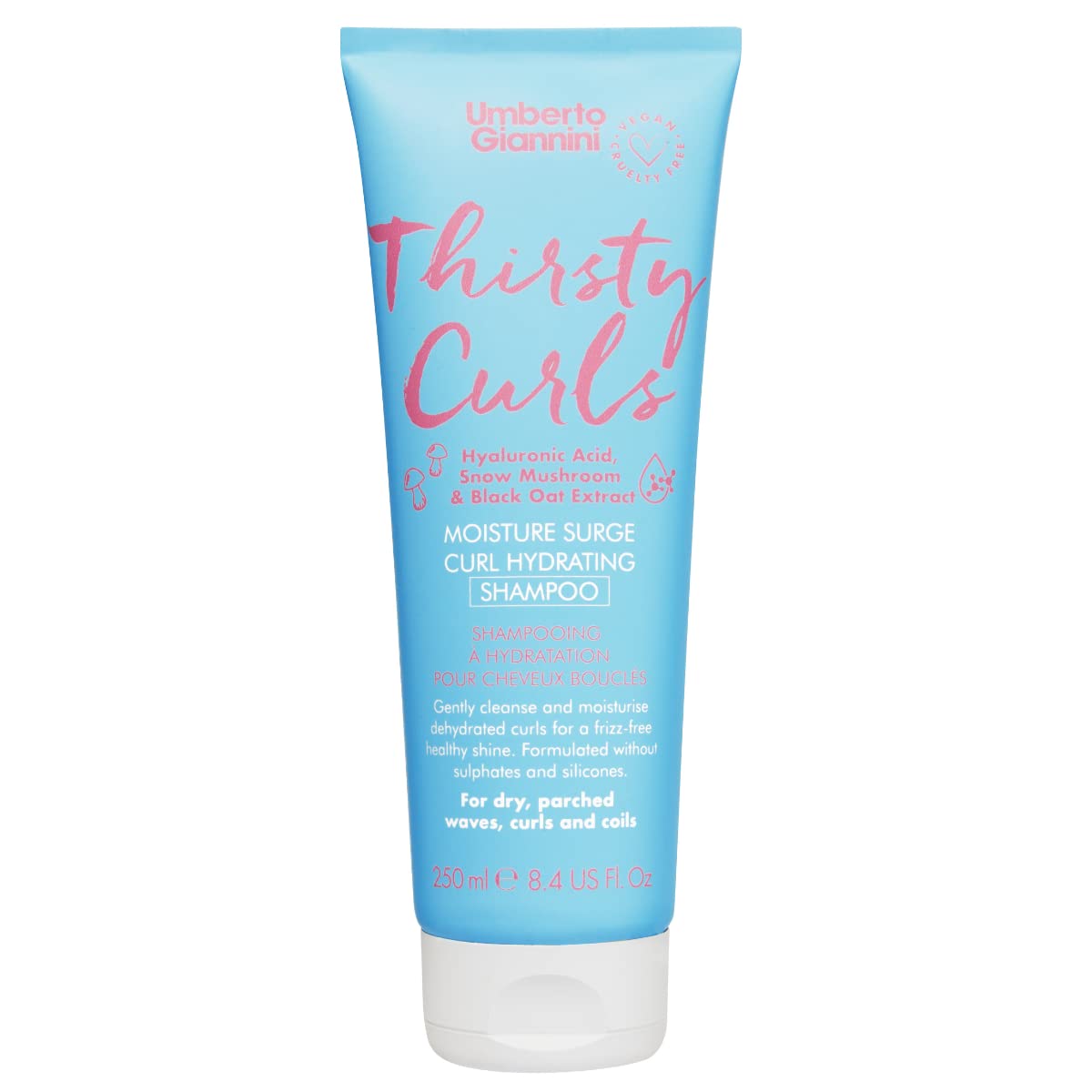 Umberto Giannini Thirsty Curls Curl Hydrating Shampoo - for Dry & Dehydrated Curls 250ml, Pack Of 1 — image 1