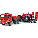 Bruder 02774 Man TGA Low Loader Truck with Manitou Loader