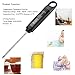 Ablest Waterproof Digital Meat Thermometer Instant Read Food Cooking Thermometer Built-in Clock Timer with IP67 Stainless Steel Probe for Kitchen BBQ Grill Smoker, Milk, Tea, Black