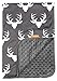 Dear Baby Gear Baby Blankets - Baby Essentials, Newborn Essentials, and Cute Stuff for Baby - for Baby Boy and Baby Girl - Deer Antlers, Grey Dot, Double Layer 38