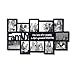 Adeco Black Decorative Wood ''Family'' Collage Wall Hanging Picture Photo Frame, 4x6 In, 5x7 In