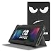 MoKo Case for Nintendo Switch, Protective Slim Folding [Multi-Angle Viewing] Stand Cover, Lightweight & Anti-Scratch, for Nintendo Switch Console(2017) - Don't Touch Me