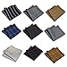 Men's Pocket Square Set Hankerchiefs Wedding Party Pack of 9