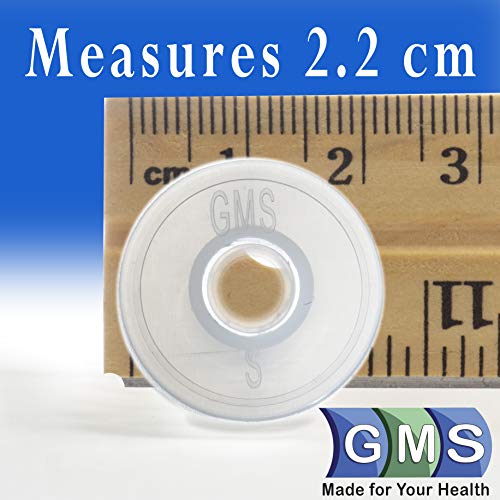 GMS Press in Bottle Adapter Plug for Oral Medication Syringes and Liquid Medication - Reusable BPA Free Plastic - Small Adapters Fit 22mm Bottle Circumference (50 Count)