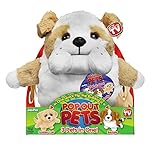 Pop Out Pets Dogs, Reversible Plush Toy, Get 3 Stuffed Animals in One - Bulldog, Golden Labrador & Beagle, 8 in.