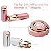 Flawless Hair Remover Replacement Heads 6 Count Replacing Blades with Cleaning Brush,Good Finishing and Well Touch for Lip,Chin,Cheeks and Sideburns As Seen On TV 18K Gold-Plated