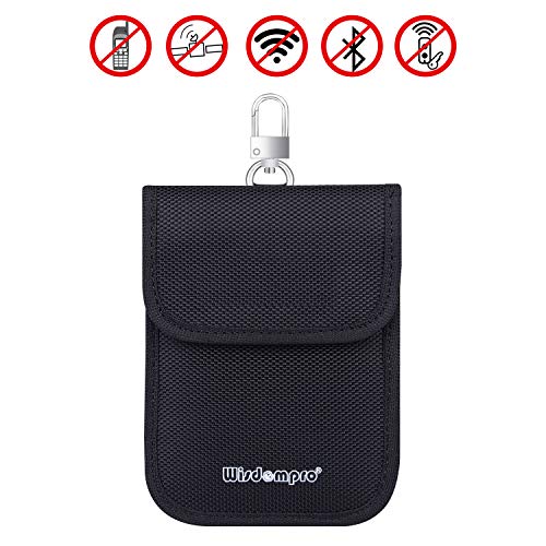 Wisdompro Faraday Bag for Key FOB (2 Pack), WP5696 RFID Key FOB Protector  RF Car Signal Blocking Faraday Cage