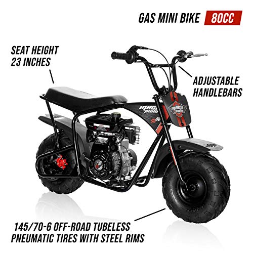 Mega Moto Gas Mini Bike Without Suspension (MM-B80-BR