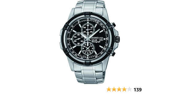 Seiko Men SSC147P Year-Round Chronograph Solar Powered Silver Watch :  Amazon.com.au: Clothing, Shoes \u0026 Accessories